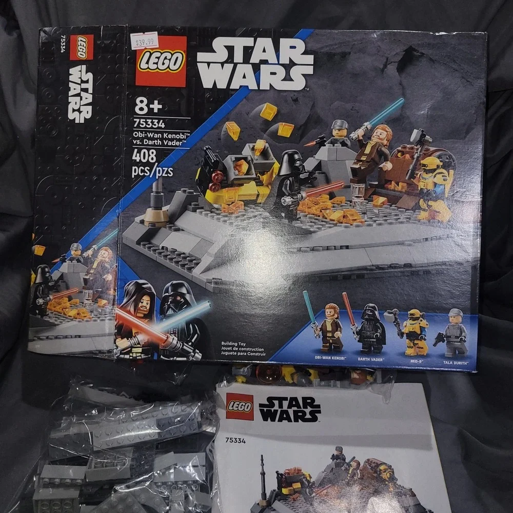 Lego Star Wars 75334 Obi-Wan Kenobi vs Darth Vader 408 Pieces Retired